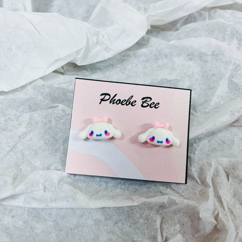 Cinamoroll Series 3D Earring Plastic Earring for Kidss/Adults Subang