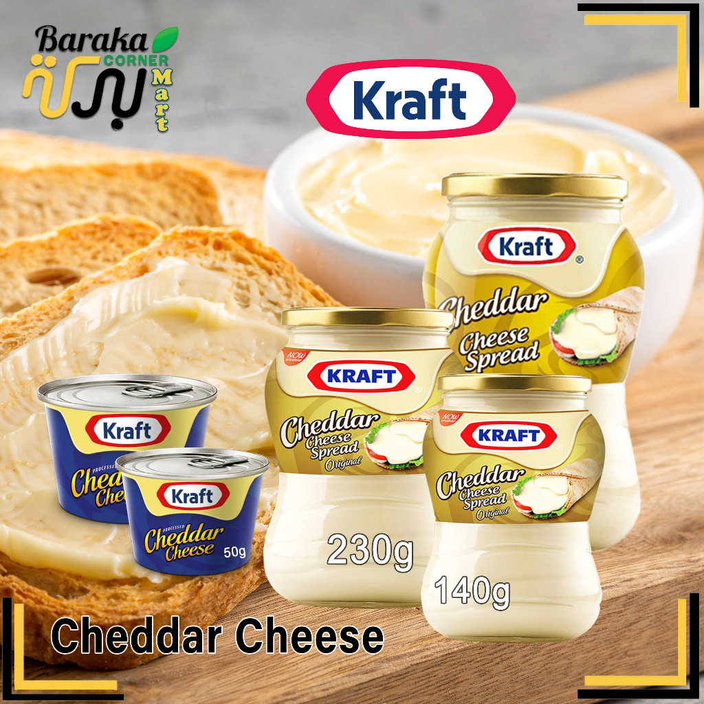 Kraft Cheddar Cheese Spread Original 100g /190g/140/230/ 480/870g ...