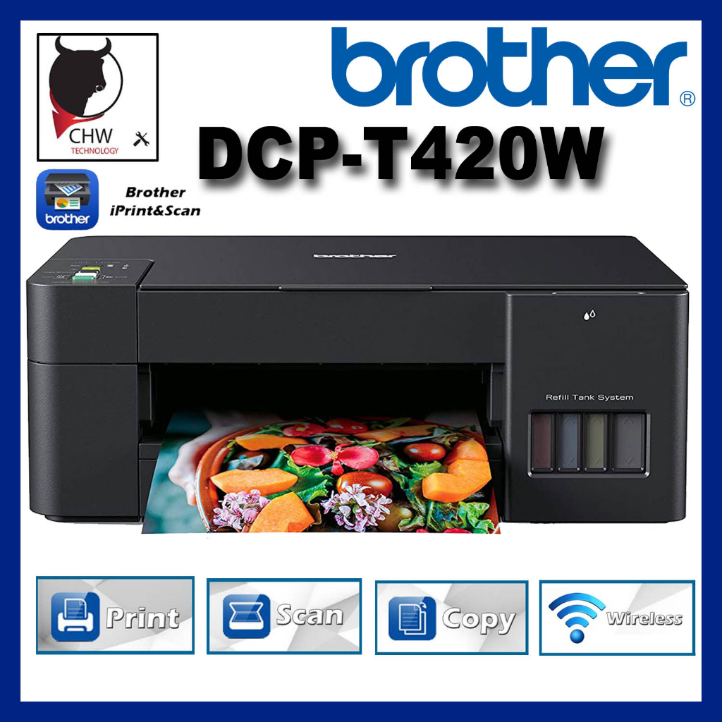 BROTHER ORIGINAL MALAYSIA DCP T420W EASY TO USE WIRELESS & MOBILE HP