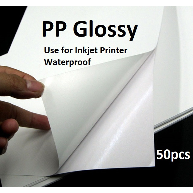 A4 Waterproof Sticker / Mirrorkote Sticker / Kraft Sticker / PP Matte ...