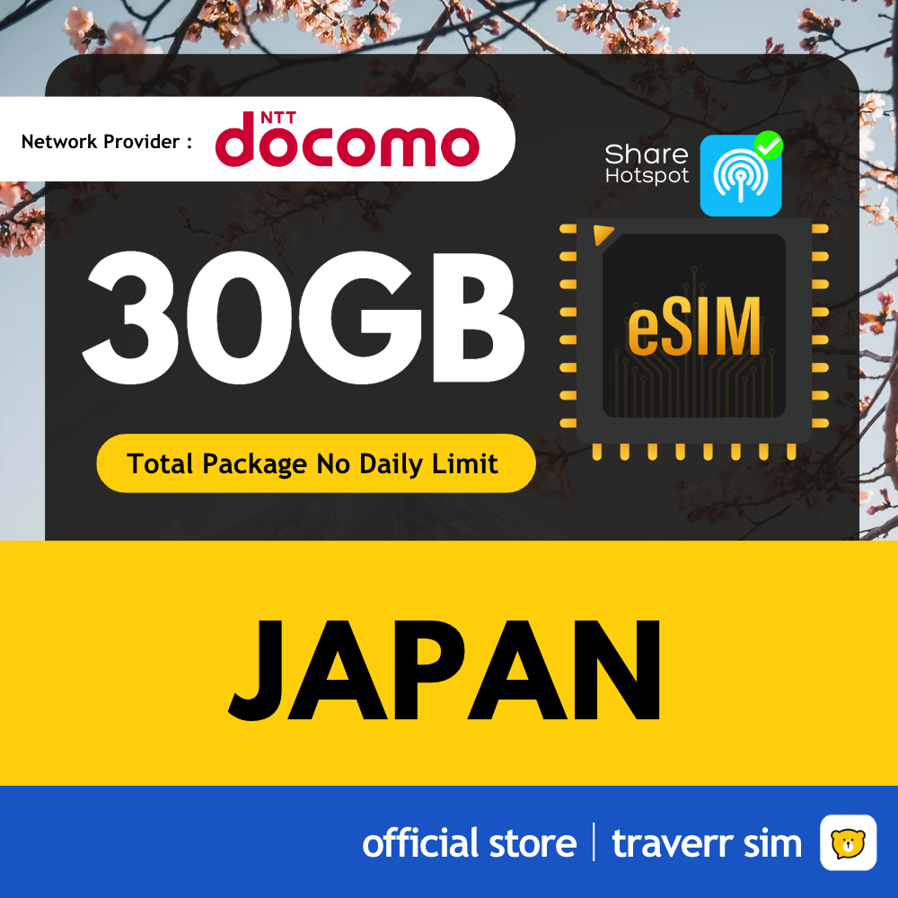 【Japan Hostpot】【Total Data No Daily Limit】Travel Sim Card Shopee