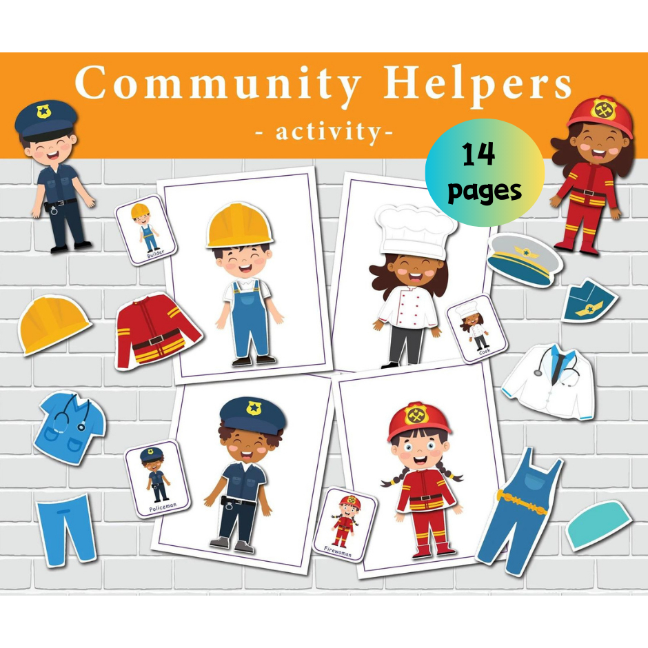 A158 – [PDF] Community Helpers / Jobs and Occupations Busy Book ...
