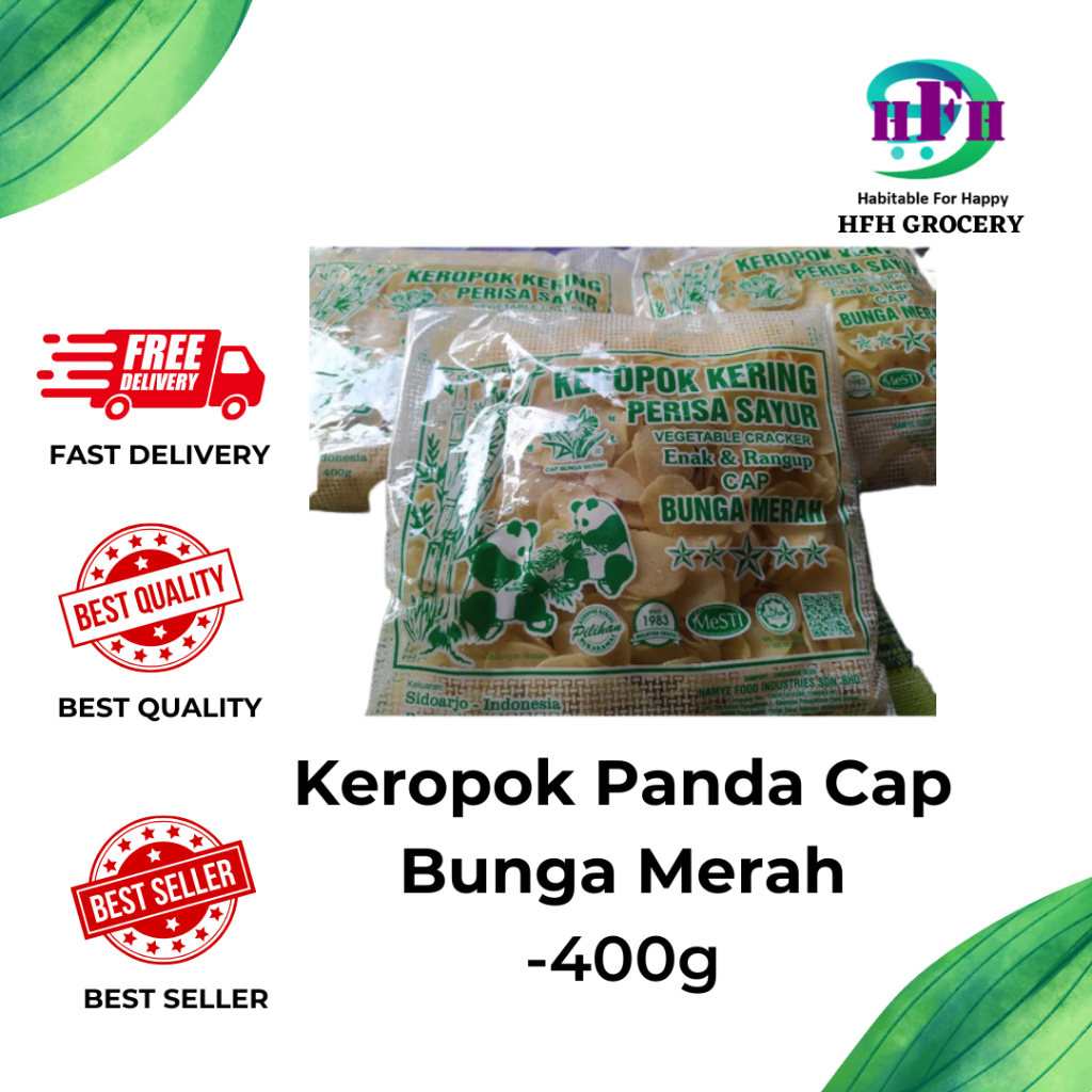 🔥Keropok Panda Cap Bunga Merah (400g)🔥 | Shopee Malaysia