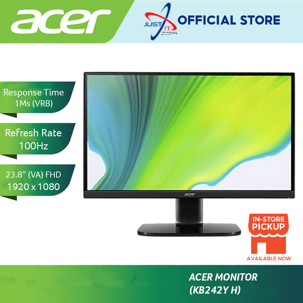 ACER KB242Y HBI (VA) / KA242Y E (IPS) 24" 100Hz FHD MONITOR | Shopee ...
