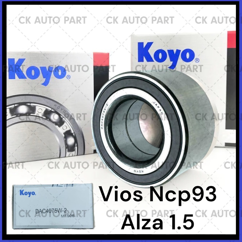 KOYO BEARING ALZA 1.5 TOYOTA VIOS NCP93 YARIS NCP91 FRONT WHEEL Bearing ...