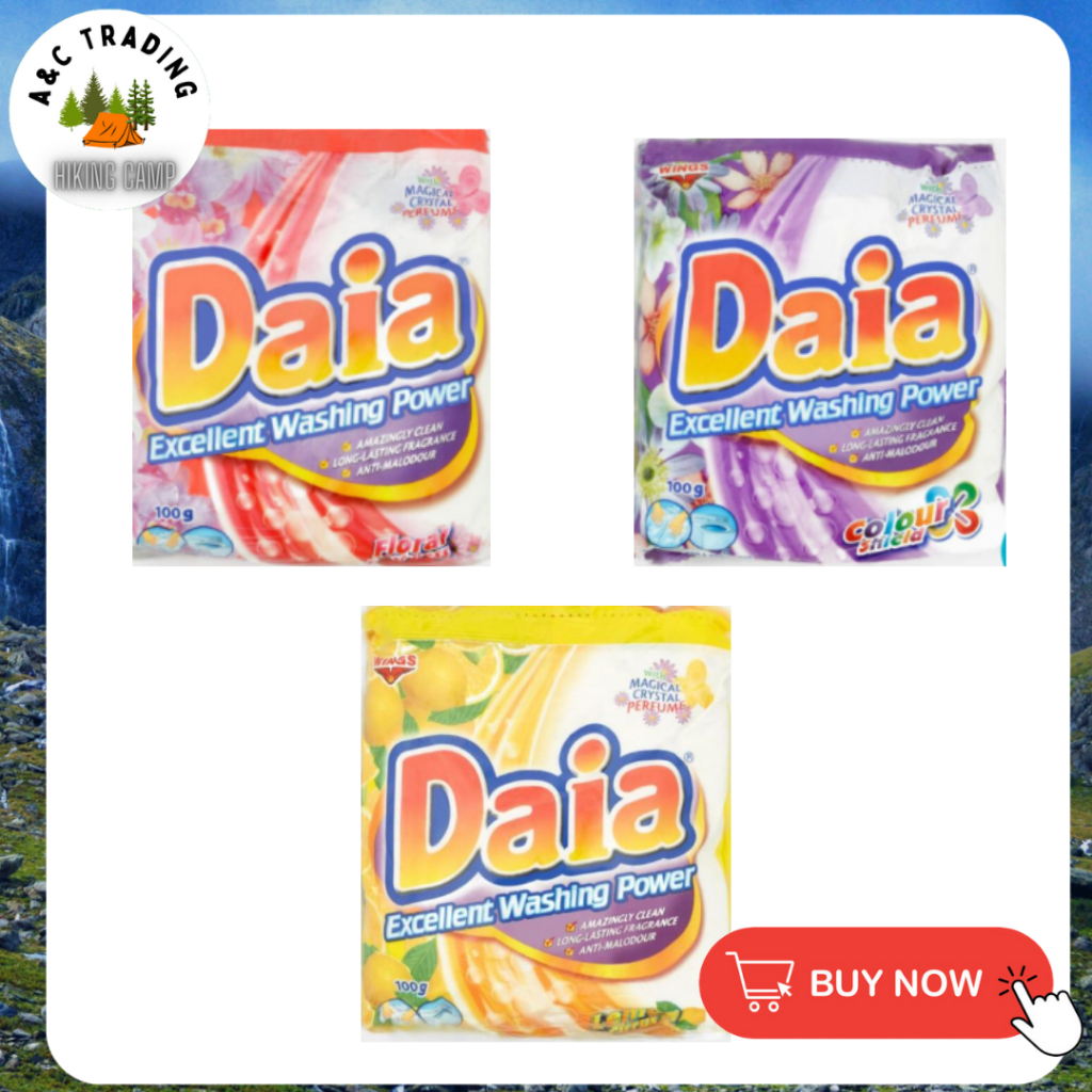 DAIA EXCELLENT WASHING DETERGENT POWDER 100gram EAU DE PARFUM LEMON ...