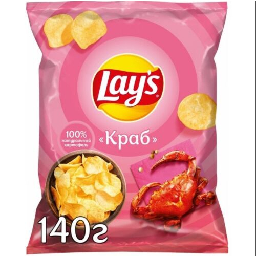 Lays Potato Chips Crab Flavor 140gm Shopee Malaysia