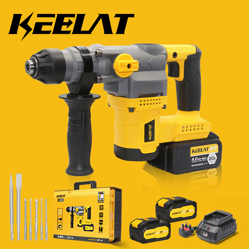 KEELAT KWHD002 20V 3 Model Cordless Rotary Impact Hammer Drill Heavy