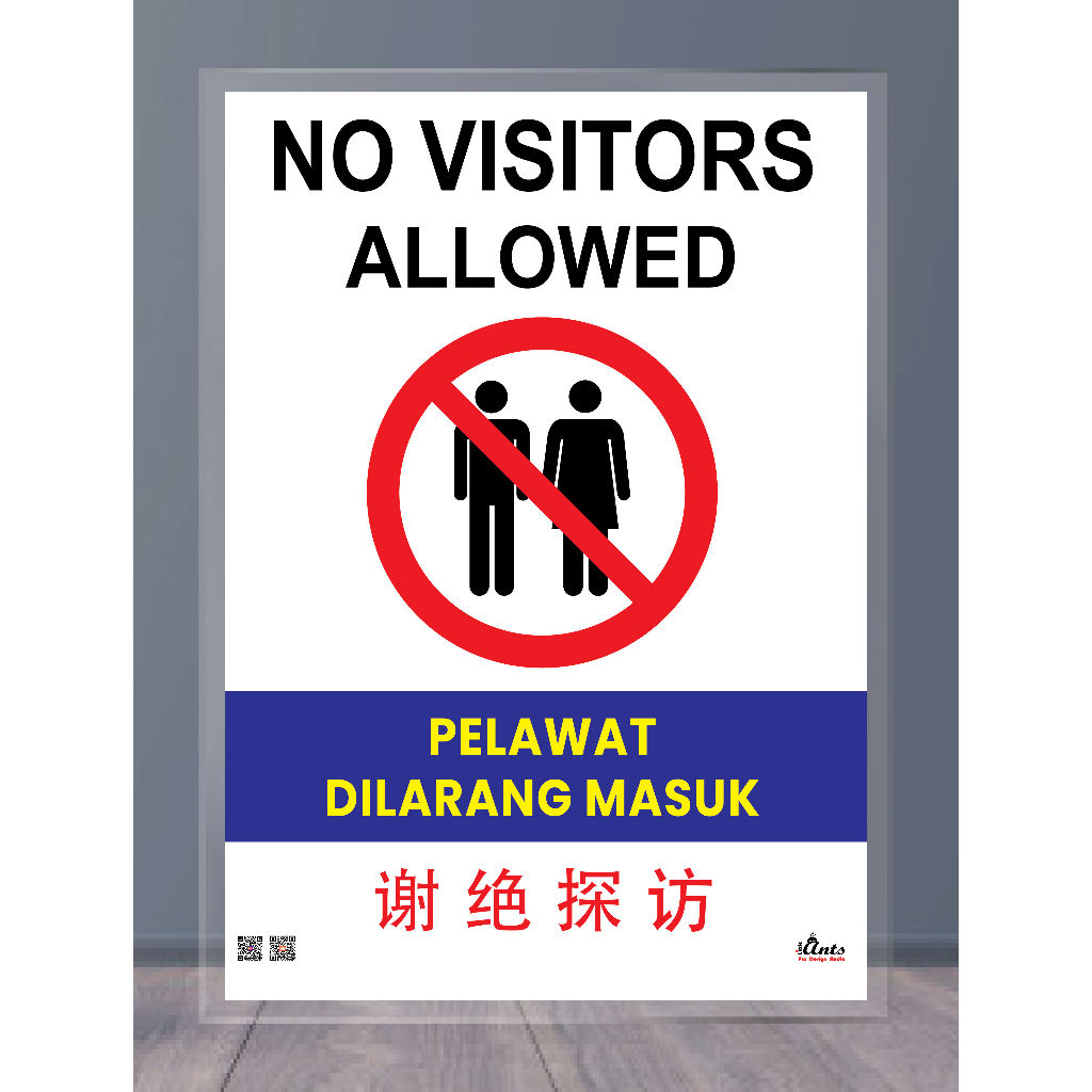 A4 Signage [ laminated poster ] Papan Tanda Dilarang-merokok NoSmoking ...