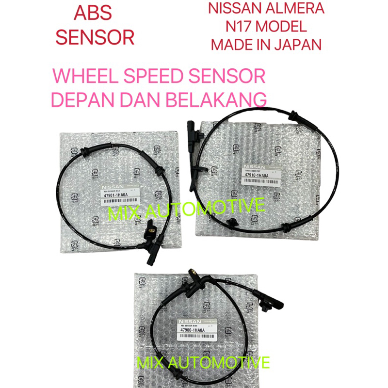 ( 100% ORIGINAL JAPAN ) NISSAN ALMERA N17 ABS SENSOR SPEED WHEEL SENSOR ...