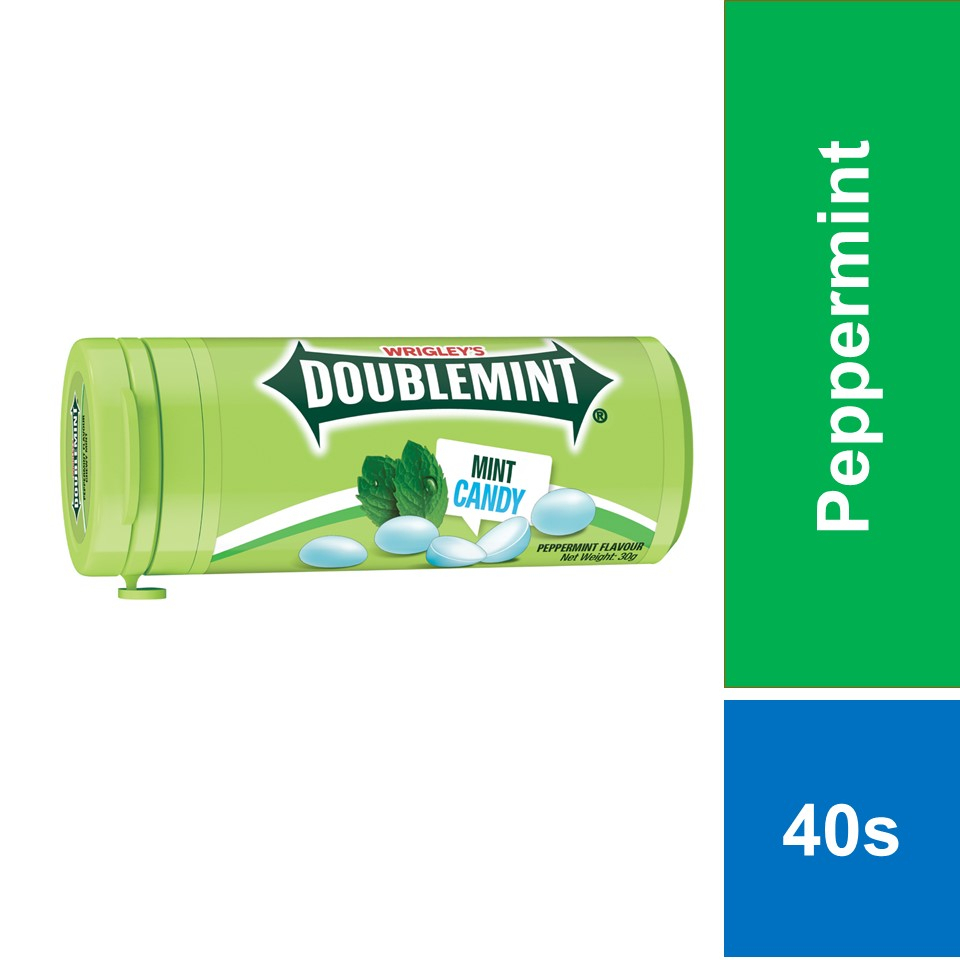 Wrigley S Doublemint Chewy Mints Tube Peppermint 30g Shopee Malaysia