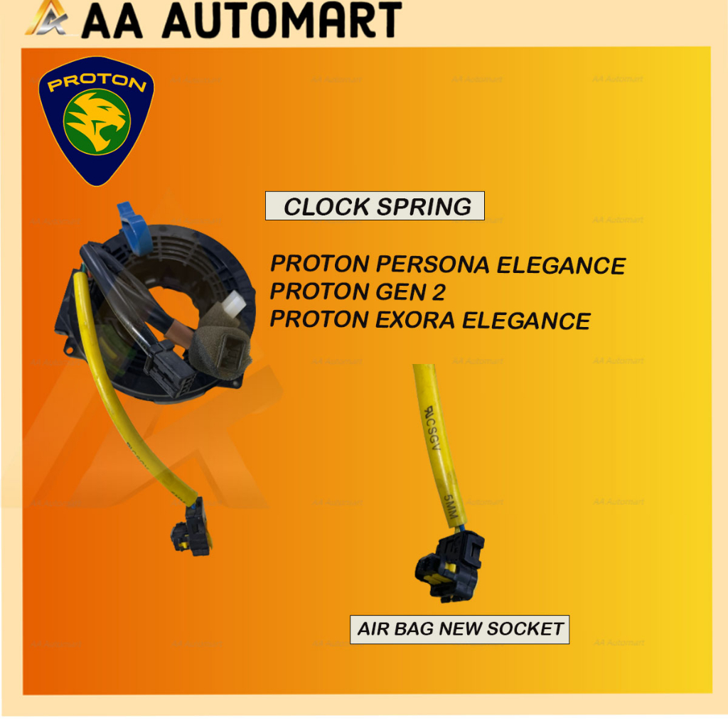 Proton Persona/Gen 2/Waja Spring Cable Clock Spring 10 Ways Steering