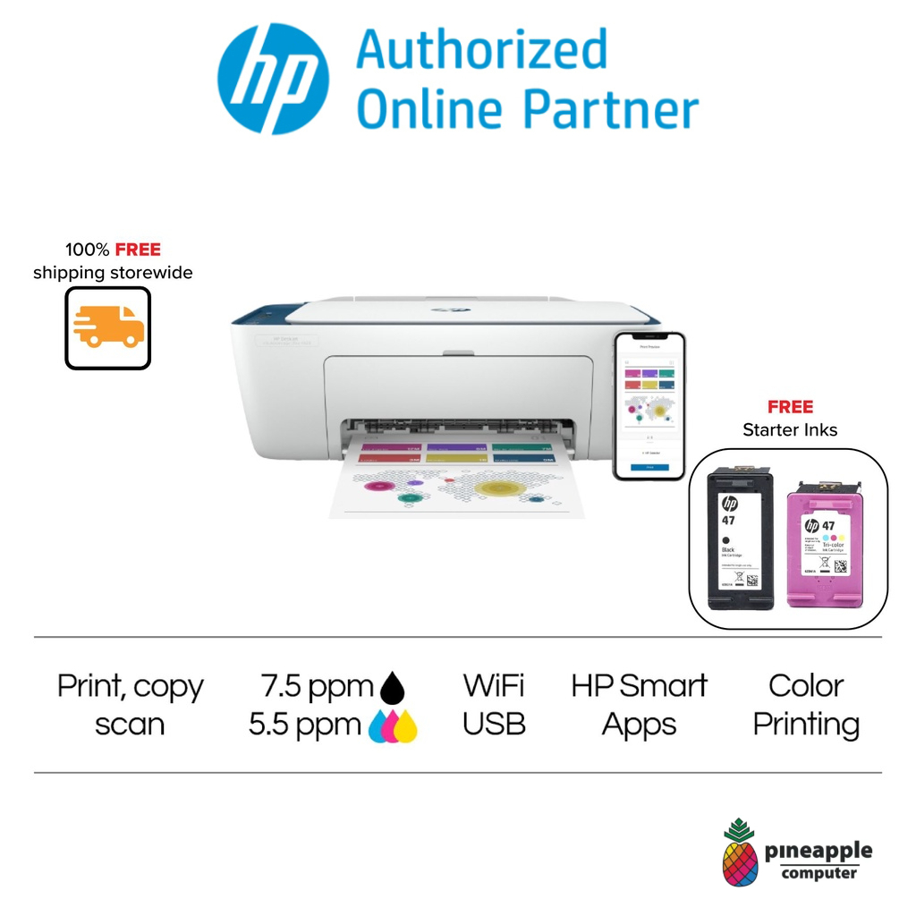 HP DeskJet Ink Advantage Ultra 4828 All in One Wireless Printer Bluetooth Printer Shopee Malaysia