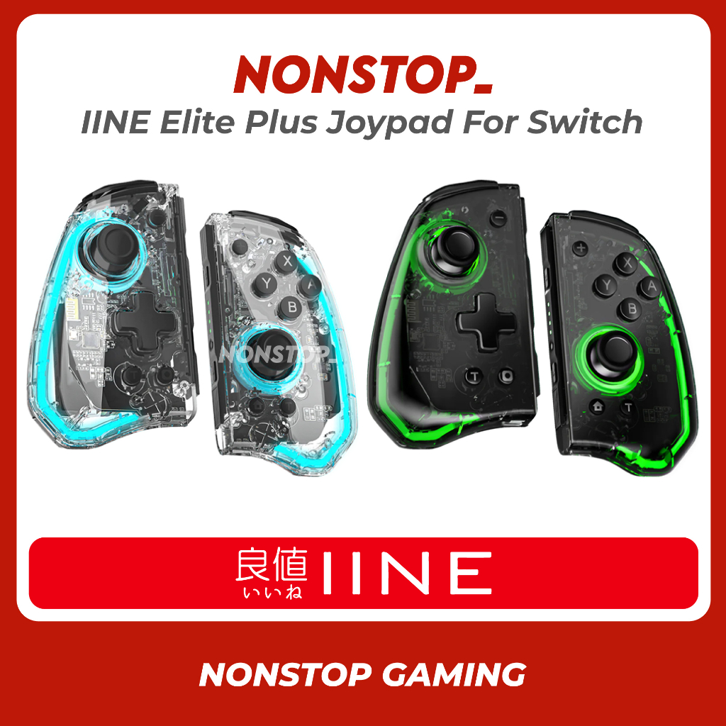 IINE 良值 Nintendo Switch Elite Plus Joypad ALPS Analog Stick With LED Light  For Nintendo Switch OLED L762 L736