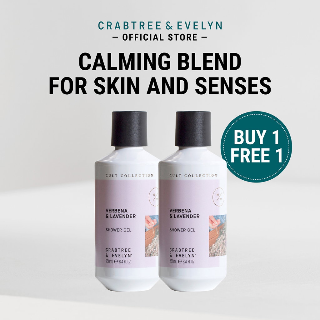 [Buy 1 Free 1] Crabtree & Evelyn Verbena & Lavender Shower Gel 250ml