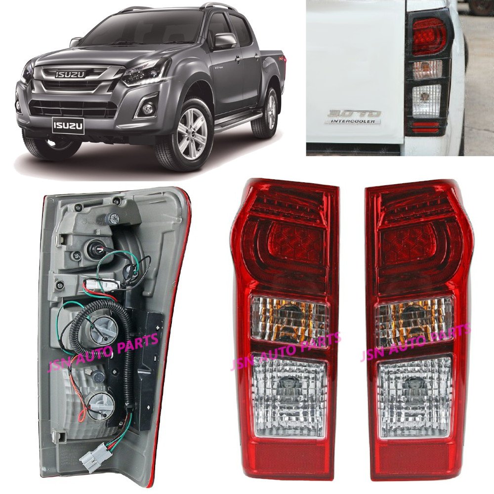 EASYSHOP24H Faro Fanale Posteriore Sinistro Per Isuzu D-Max 2007-2011 – Gruppo Ottico Con Portalampade, Lato Guida