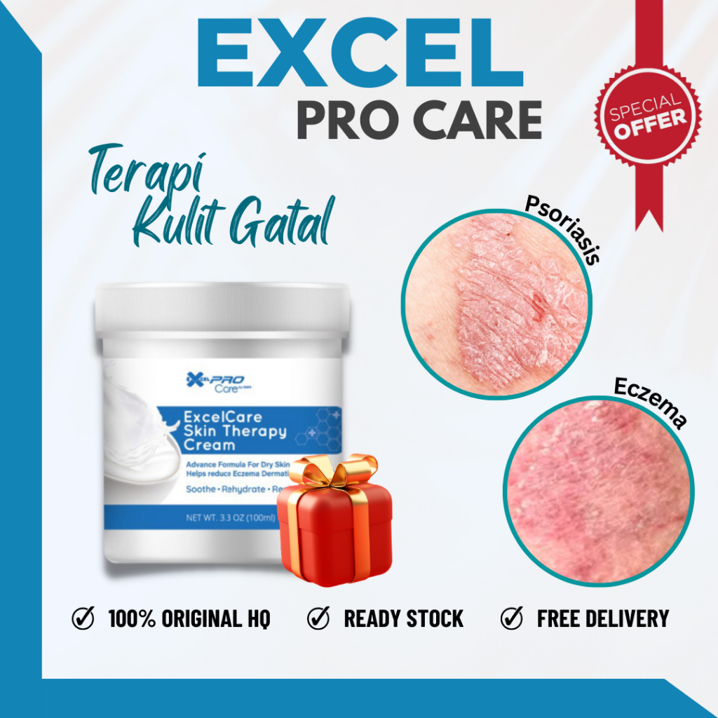 Excel Pro Care Skin Therapy Cream Krim Terapi Kulit | Krim Psoriasis ...