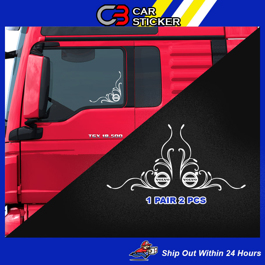 VOLVO CORNER CAR LORRY STICKER / 1 pair 2 pcs / W815 | Shopee Malaysia