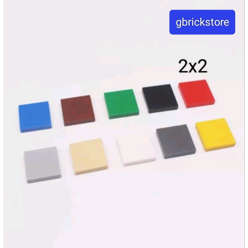 Bricks parts 3068b【10/20/50pcs】2x2 tile (compatible L brand) | Shopee ...