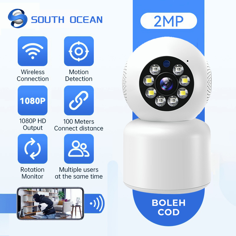 South Ocean Wireless Full Colour Wi-Fi Camera CCTV IP Security Camera ...