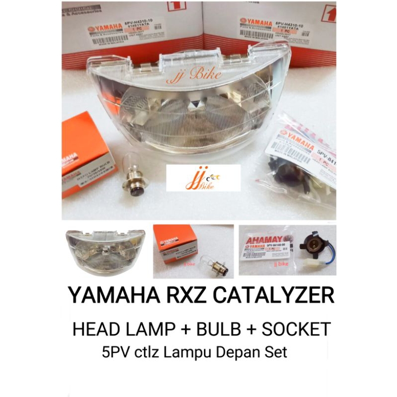RXZ Catalyzer HEAD LAMP + SOCKET + BULB full set YAMAHA RXZ lampu depan ...