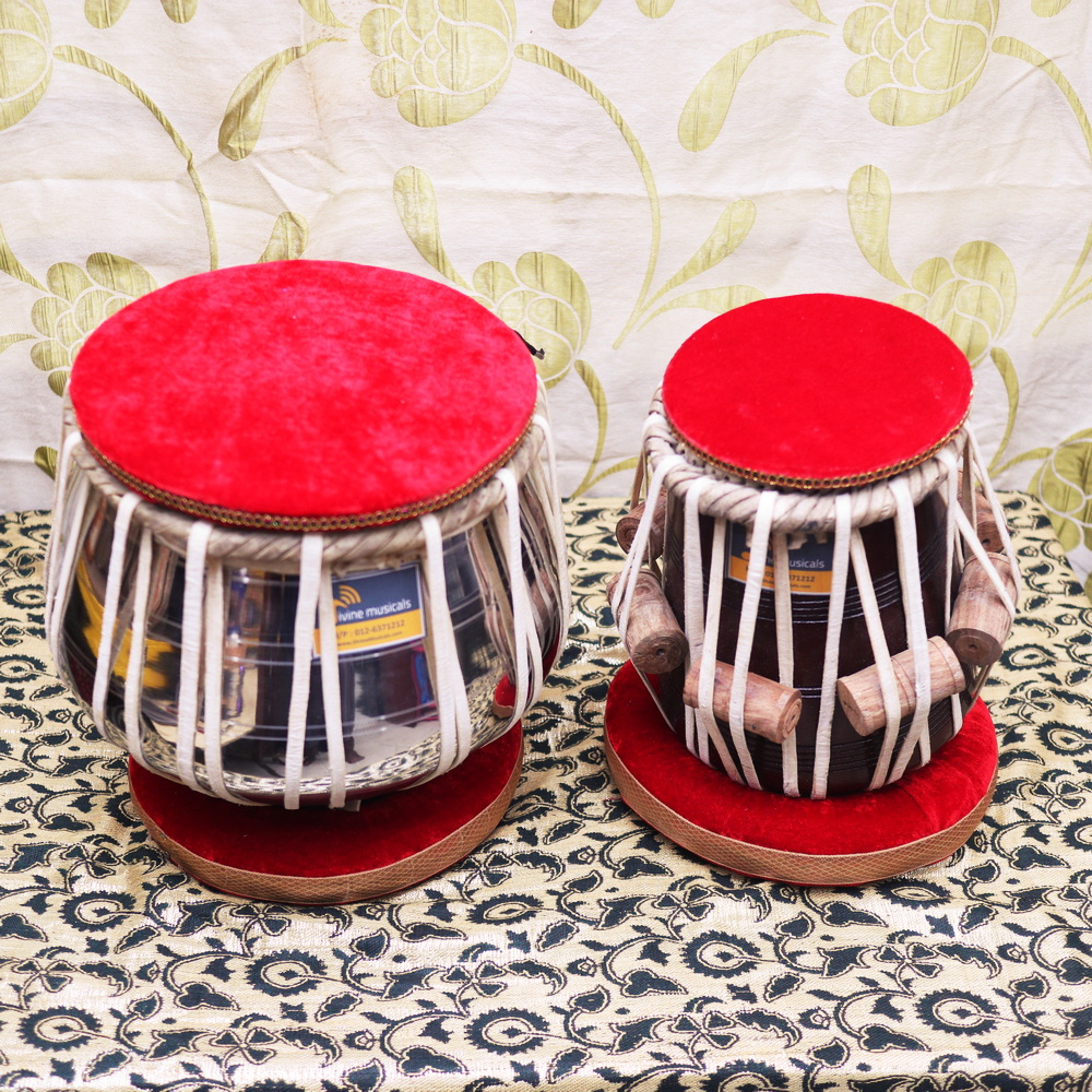 Tabla Indian Instrument 2kg Steel Bayan Good Quality Value Set