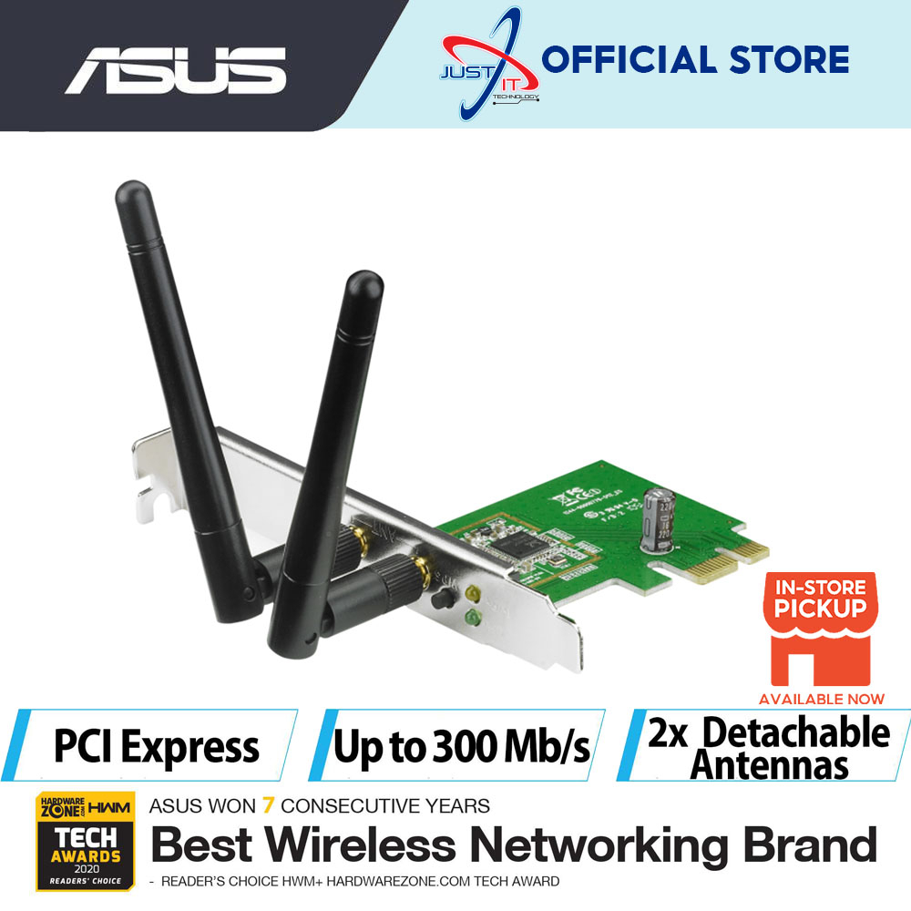 ASUS PCE-N15 WIRELESS PCI EXPRESS N300 | Shopee Malaysia