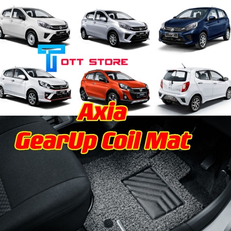 Original Perodua Axia GearUp Coil Mats Perodua Axia coil mat with mesh