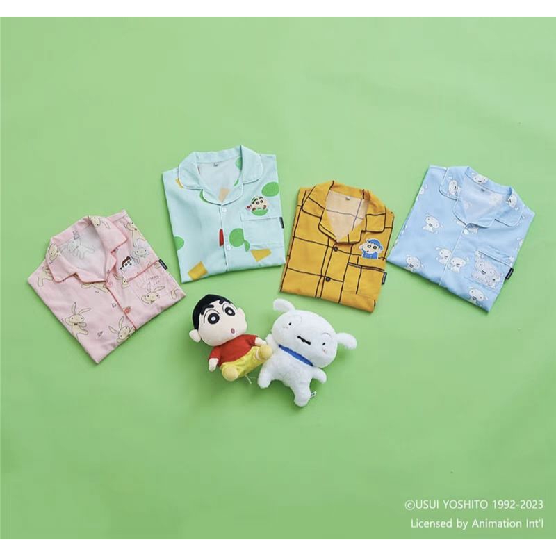 CRAYON SHIN CHAN SHORT SLEEVE PYJAMAS 2022 UNISEX | Shopee Malaysia