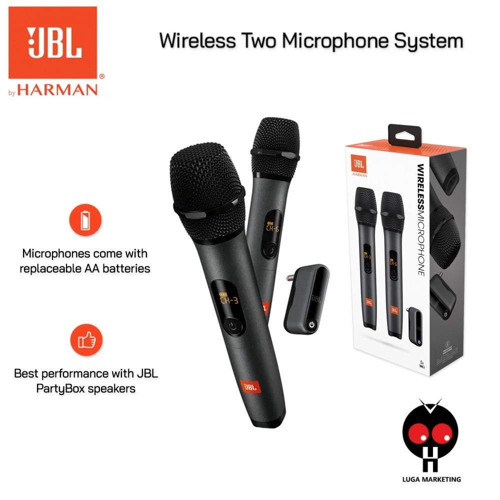 JBL Wireless Microphone JBL PartyBox Wireless MIC UHF Microphone System ...