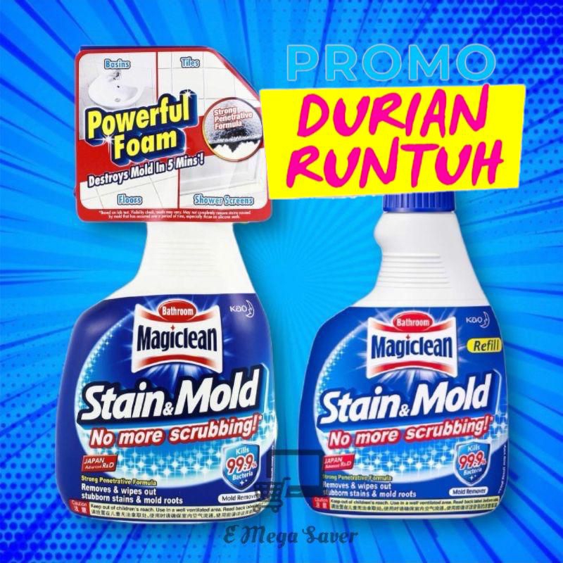 Kao Magiclean Stain & Mold Remover 400ml (Trigger+Refill) | Shopee Malaysia