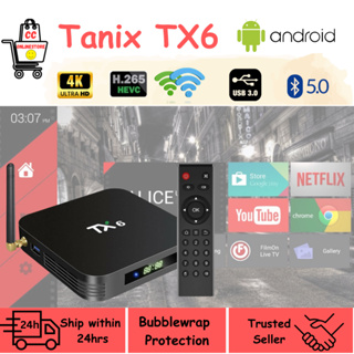 Android TV Box 9.0,Smart TV Box TX6 【4GB RAM+64GB ROM】 EMMC Dual WiFi 2.4G  + 5G Bluetooth Quad Core 4K Ultra HD H.265 USB3.0 Android TV Box :  .es: Electrónica