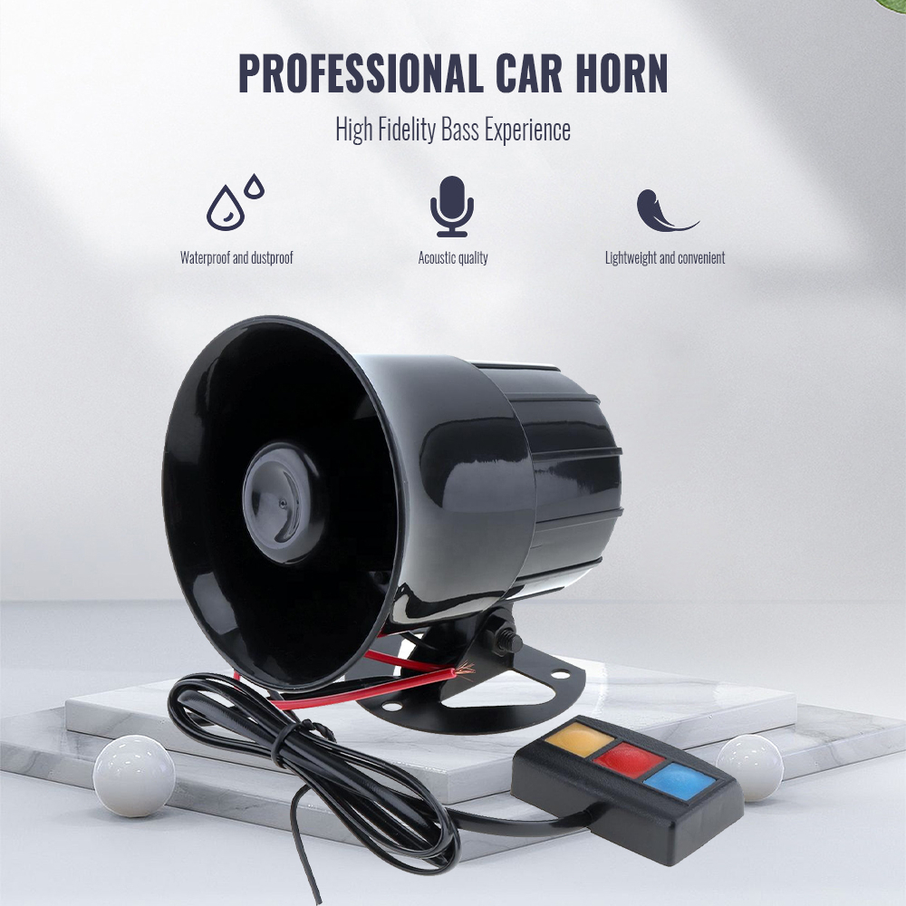 Beeper Horn, Acouto Reversing Horn Vehicle Auto Warning Back Up Car Alarm  Speaker Buzzer Sound Light