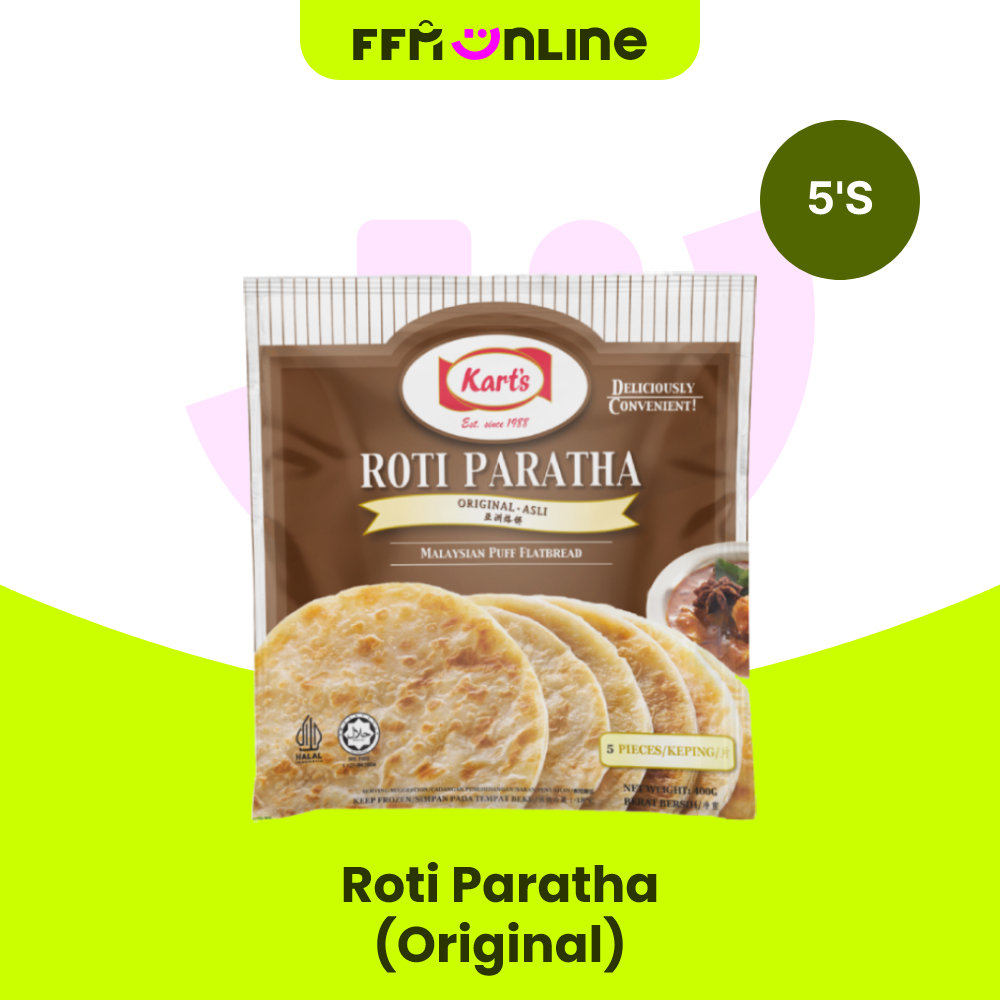 [Klang Valley Only] Kart's Roti Paratha Original 5's | Shopee Malaysia