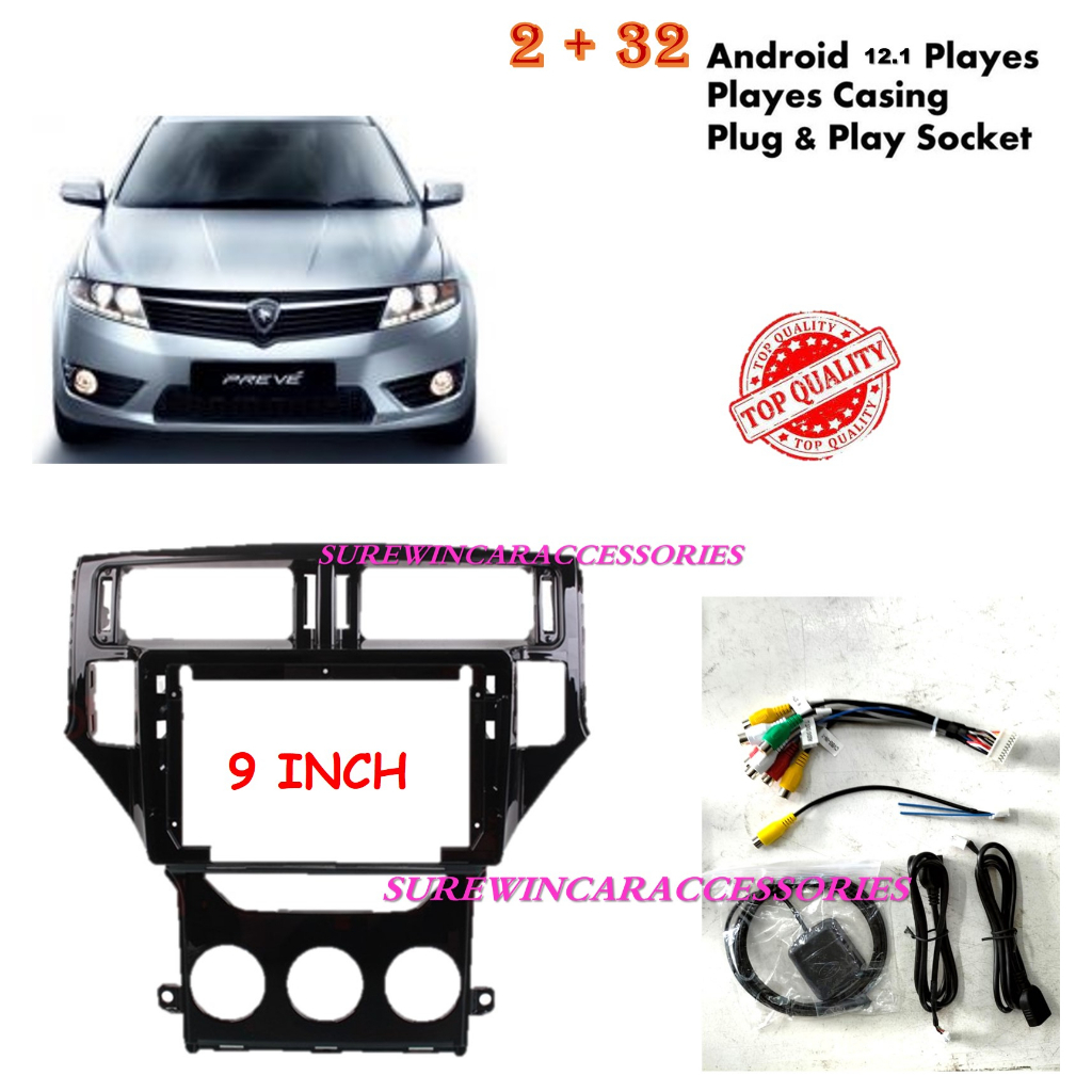 PROTON PREVE 2012 -2019 android player 9 inch PLUG N PLAY with OEM ...