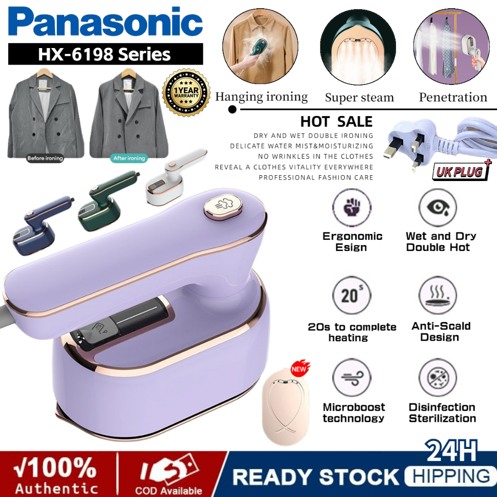 Panasonic HX6198 steam iron Mini Handheld Portable Rotatable household