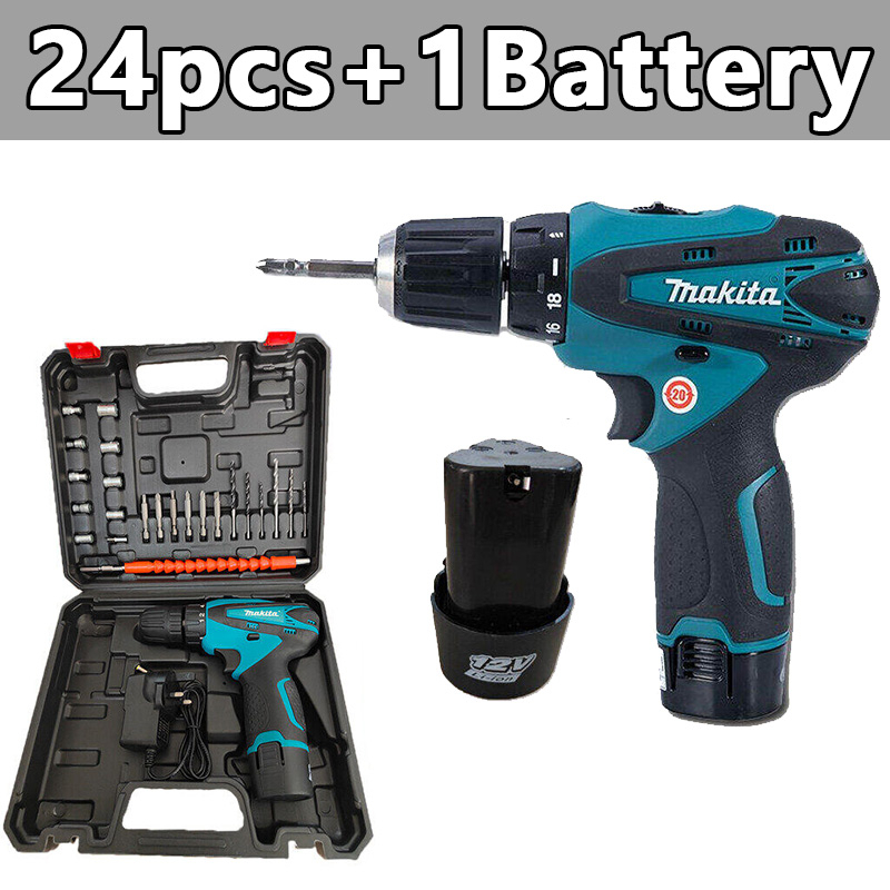 Makita 12V DF300 Li-on Battery Hand Drill Cordless Set Car Cordless ...