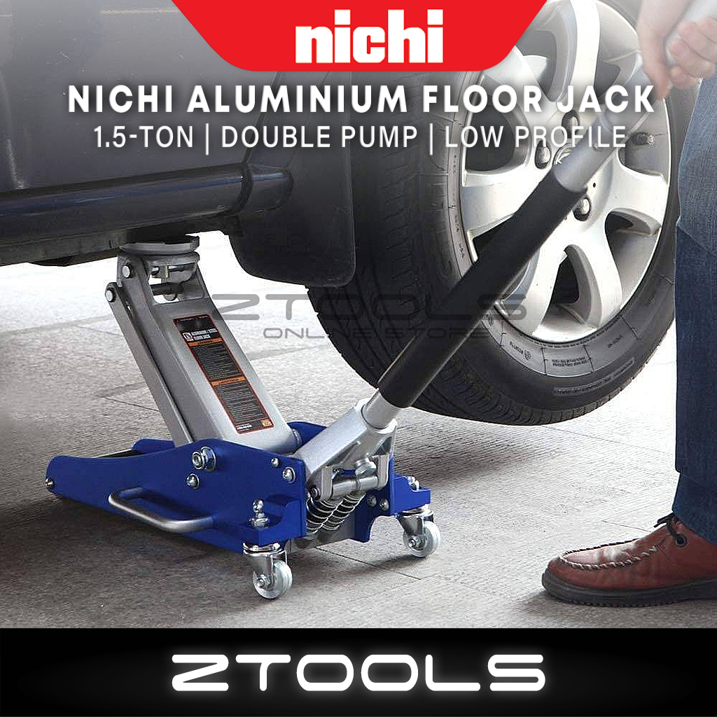 (Japan) Nichi 1.5Ton Hydraulic Low Profile Aluminium & Steel Racing