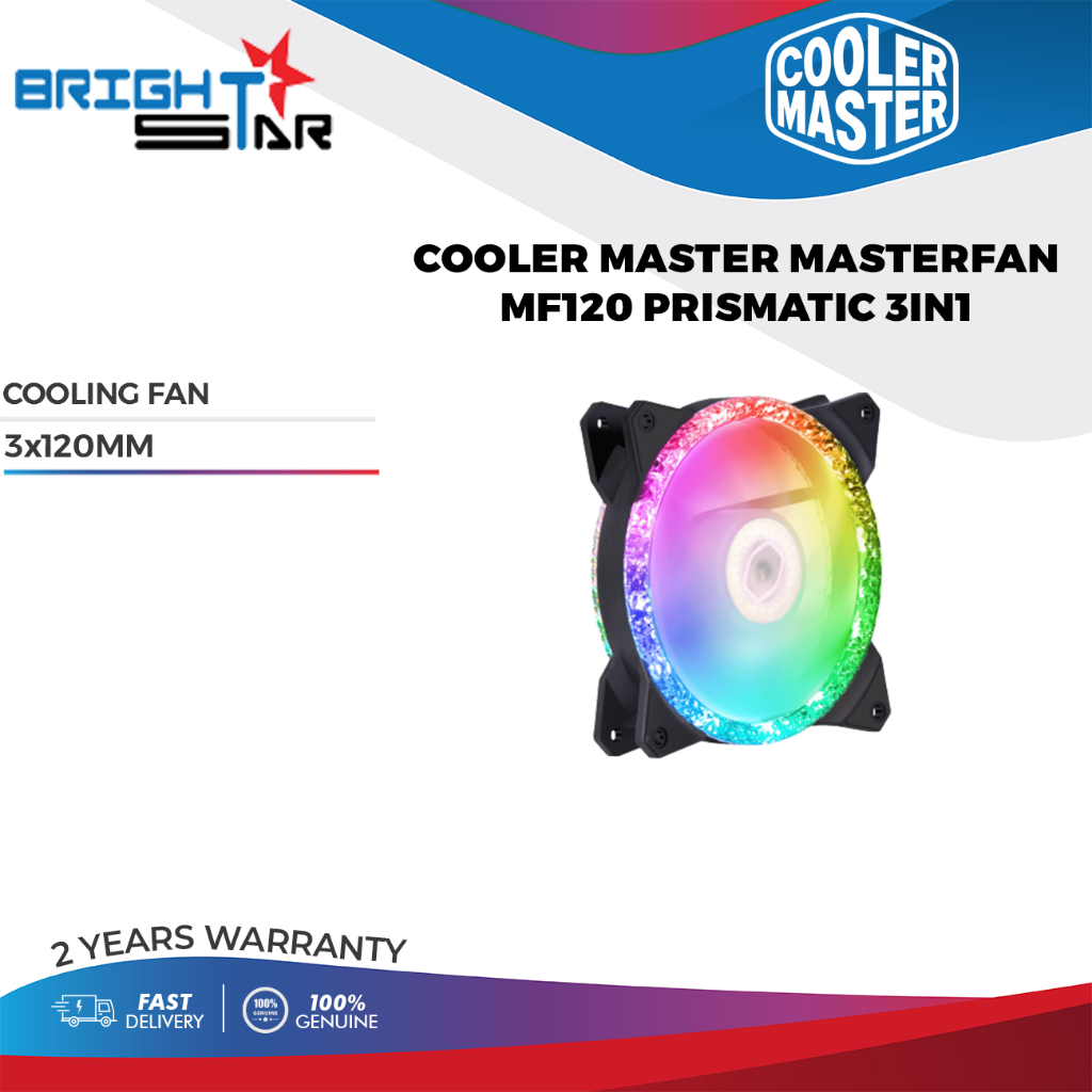 COOLER MASTER MASTERFAN MF120 PRISMATIC 3 IN 1 COOLING FAN | Shopee ...