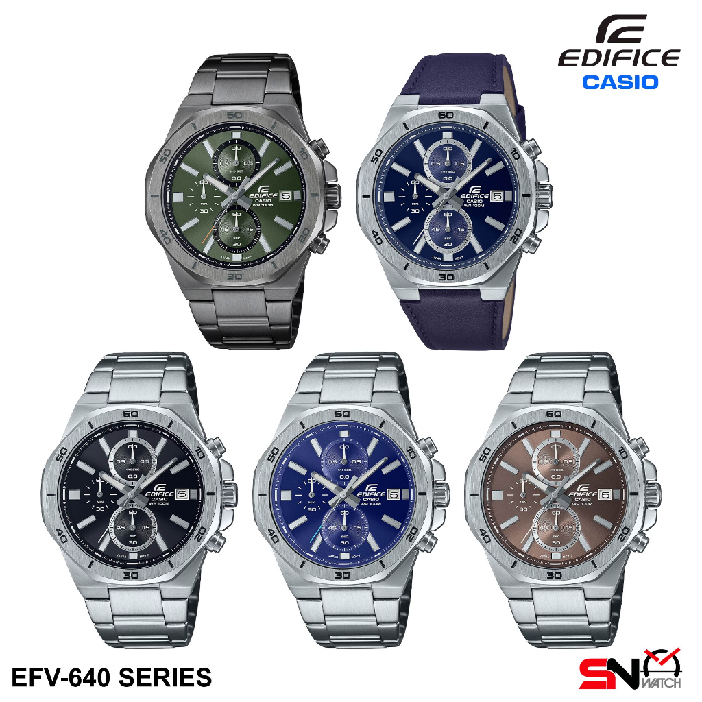 Casio Edifice EFV-640D EFV-640L EFV-640 Series Fashion Quartz Analog ...