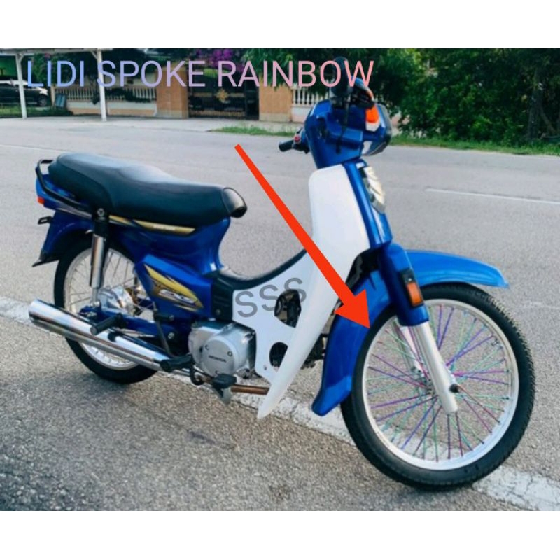 RAINBOW Titanium SPOKE TEBAL LIDI RANTING LIDI RIM 161 172 184 HONDA ...