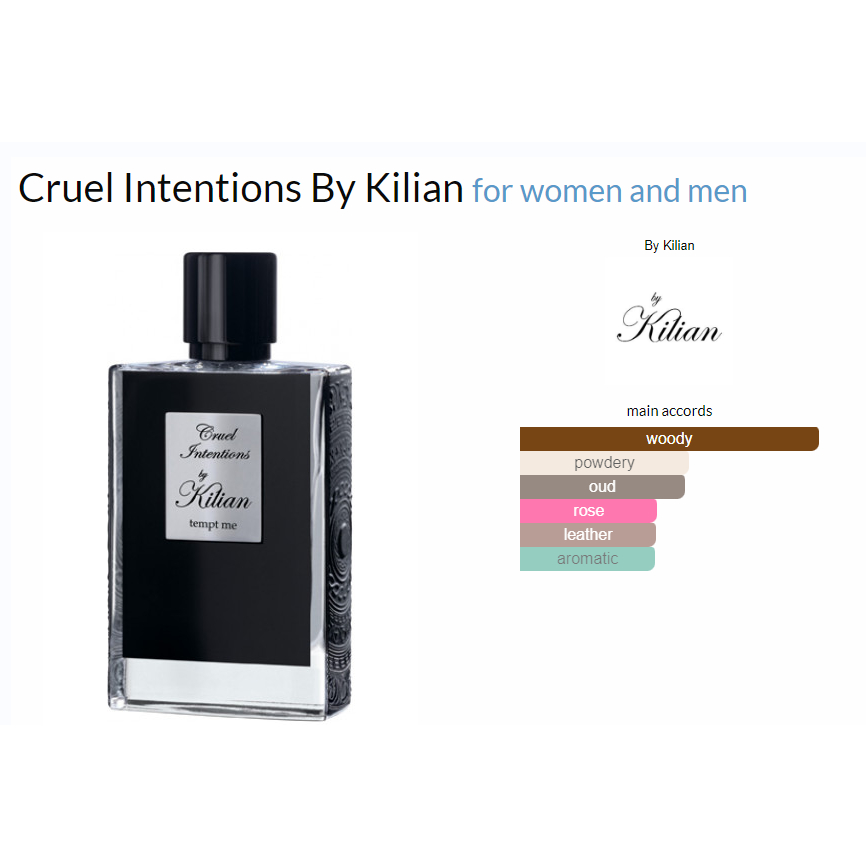 [Decant] Original Cruel Intentions By Kilian (rare And Discontinued ...