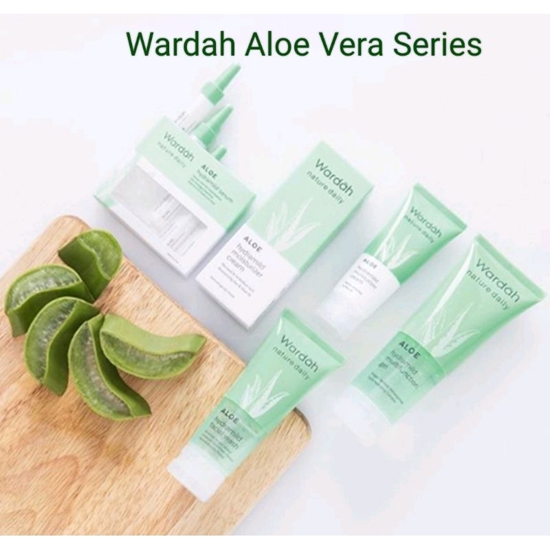Pencuci Muka Wardah Nature Daily Aloe Vera Hydramild Face Wash Moisturizer Cream Facial 0416