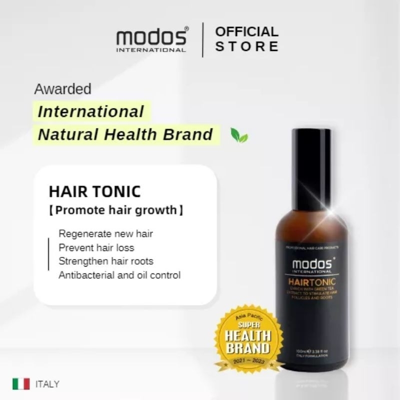 Italy modos green tea hair tonic 100ml,Anti hair loss tonic With free