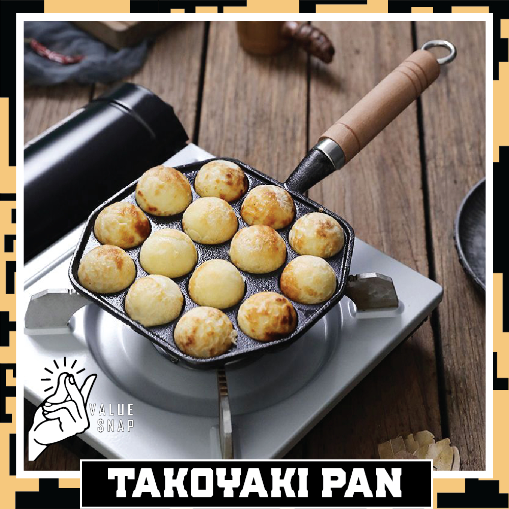Takoyaki pan kuali Takoyaki grill maker periuk 14 Hole aluminum alloy ...