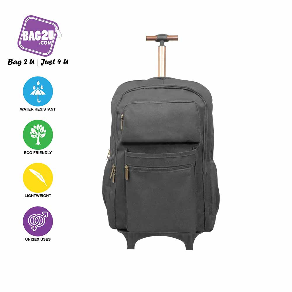 Bag2u Yagri Trolley Laptop Backpack detectable Trolley Big Capacity 2