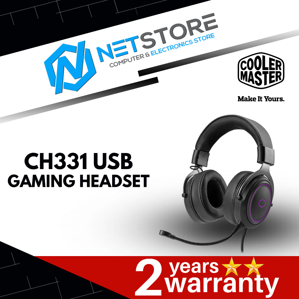 COOLER MASTER CH331 USB GAMING HEADSET - CH-331 | Shopee Malaysia