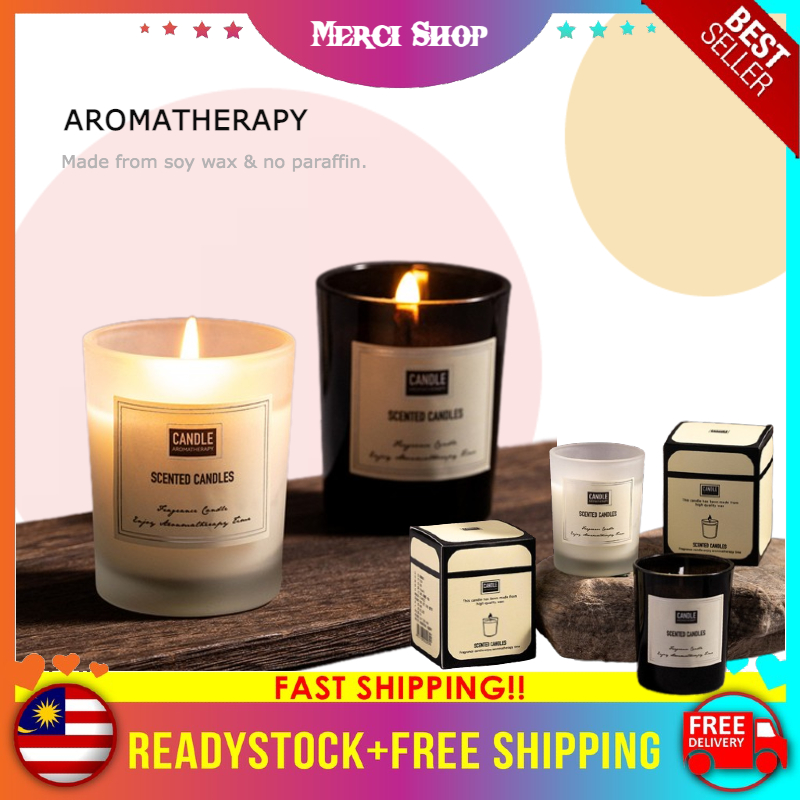 MS Soy Scented Candles Minimalist Candle Jars Smokeless Aromatherapy