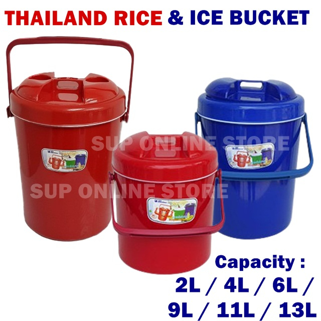 THAI Rice Bucket / Ice Bucket Food Termos Box / Container Bekas / Tong ...