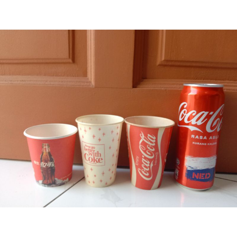Coca Cola Coke Vintage Paper Cup | Shopee Malaysia